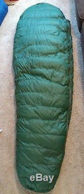 Vintage THE NORTH FACE USA Goose Down Brown Label Mummy Sleeping Bag Right Zip