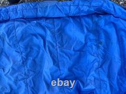 Vintage The North Face Brown Label Goose Down Zip Mummy Sleeping Bag Blue