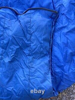 Vintage The North Face Brown Label Goose Down Zip Mummy Sleeping Bag Blue