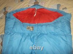 Vintage USA Made Eddie Bauer Totem Karakorum Goose Down Sleeping Bag Long -10 F