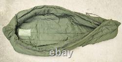 Vintage USGI Mummy Sleeping Bag Extreme Cold Weather Down Filled with Hood 1983
