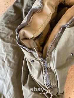 Vintage WWII USAAF US Army Air Forces Type A-3 ARCTIC Survival Down Sleeping Bag