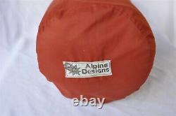 Vtg Alpine Designs USA Made High Loft Series Goose Down Sleeping bag Nice