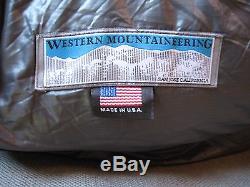 WESTERN MOUNTAINEERING Sequoia Sleeping Bag 6'6 RIght-Zipper GOOSE DOWN