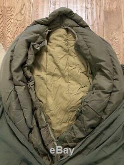 WW2 1944 ARMY Khaki Arctic Down Mountain Sleeping Bag, With 2 Covers