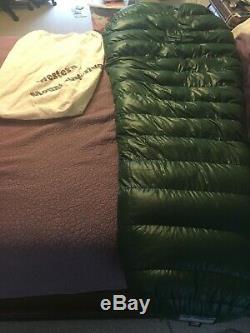 Western Mountaineering Badger MF 15 degree mummy sleeping bag. Used 8 nights