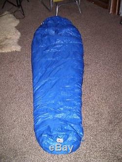 Western Mountaineering Goose Down Sleeping Bag Full Left Zipper Mummy Light 80