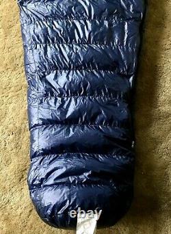 Western Mountaineering MegaLite Down Sleeping Bag 30 F 6ft 6in Right Zipper