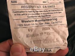 Western Mountaineering Puma MF -25 degree 850+ fill down sleeping bag used once