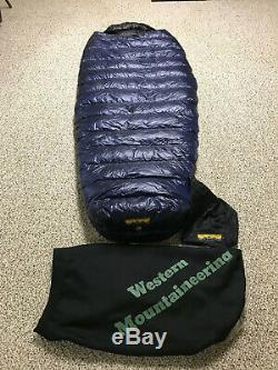 Western Mountaineering TerraLite 25 Degree Goose Down Sleeping Bag New with Tags
