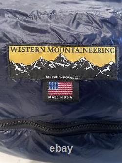 Western Mountaineering TerraLite Sleeping Bag 25 Degree Down (Navy Blue) 66