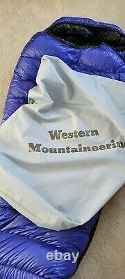 Western Mountaineering Ultralite 20 Degree Sleeping Bag Royal Blue 6FT / Left