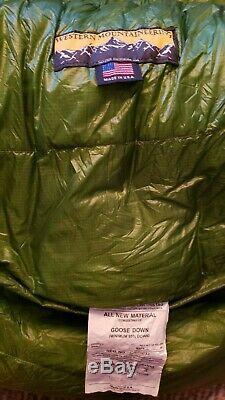 Western Mountaineering Versalite 10F Down Sleeping Bag 6'0 Left Zip