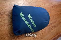 Western Mountaineering Versalite 10 degree F down sleeping bag 6'6