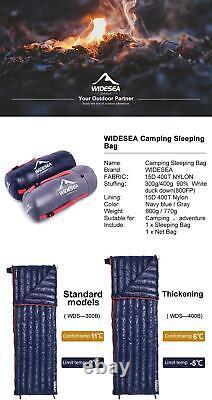 Widesea Camping Ultralight Sleeping Bag Down Waterproof Lazy Bag Portable Storag