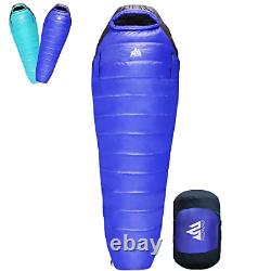 Wildroad 32/15 Degree F Down Sleeping Bag, 550/650 Down Fill Power Cold-Weather