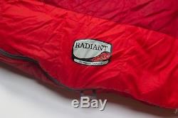 Women's REI Radiant Plus 10 10F LONG 650 Duck Down Sleeping Bag Backpacking RED