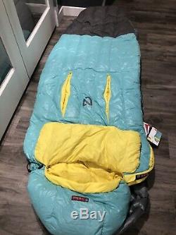 Womens Regular Nemo down sleeping bag. 30F with Nikwax and Thermo Gills