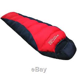 XL Goose Down Sleeping bag Backpacking Camping Lightweight Mummy Ultralight