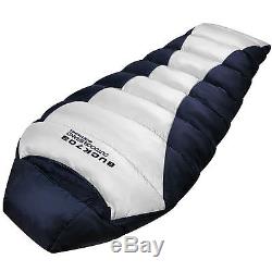 XXL Goose Down Sleeping bag 4Season Backpacking Camping Lightweight Mummy Ultra