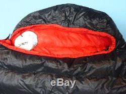 Yeti Vib 250 Goose Down Sleeping Bag Size Medium Black/red New With Tags