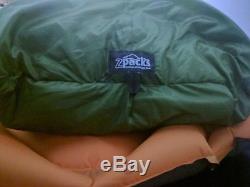 ZPacks 30 ° degree sleeping bag quilt hoodless zippable down ultralight