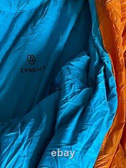 Zenbivy XL Orange Blue Light Quilt Regular Sleep System with Sheet